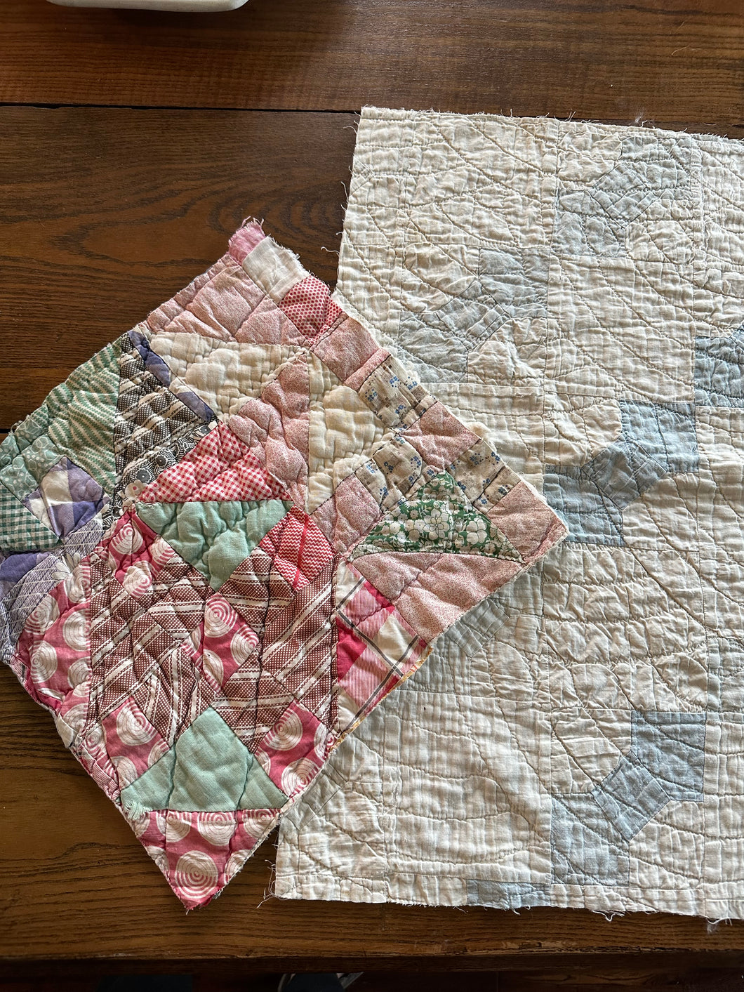 2 Quilt Pieces