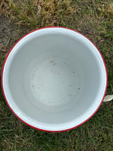 Load image into Gallery viewer, Red Enamel Pail w/Lid
