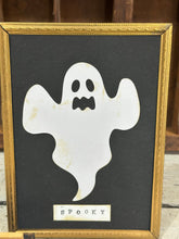 Load image into Gallery viewer, Spooky Ghost in Gold Frame
