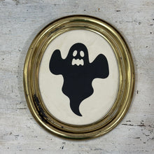 Load image into Gallery viewer, Ghost in Shiny Gold Frame
