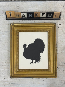 Turkey in Little Gold Frame