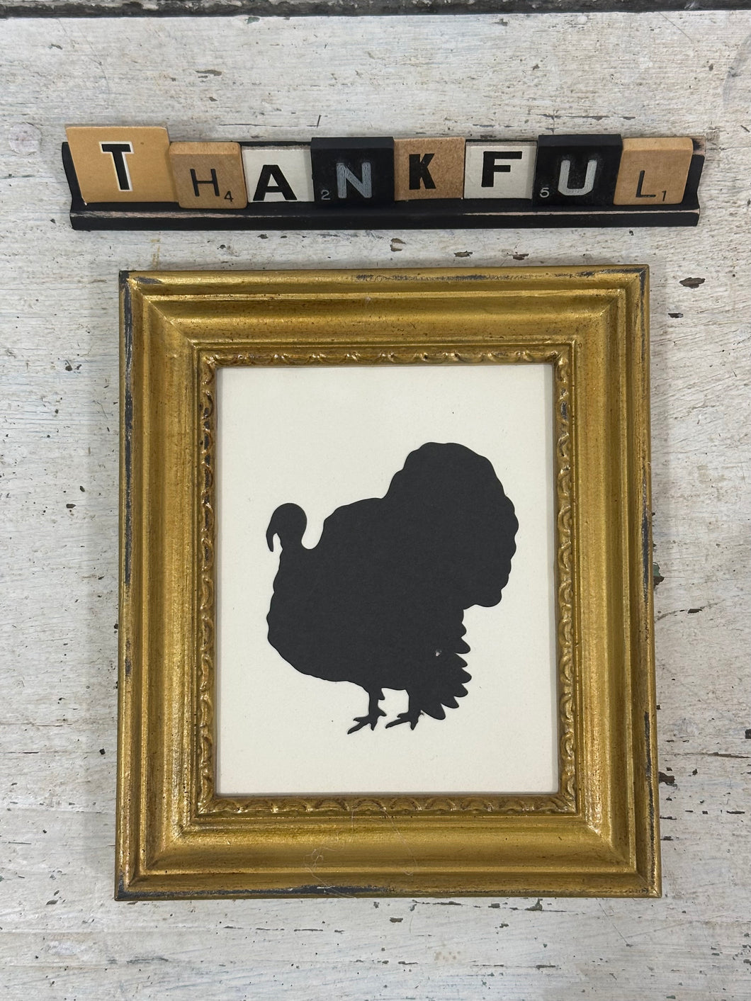 Turkey in Little Gold Frame