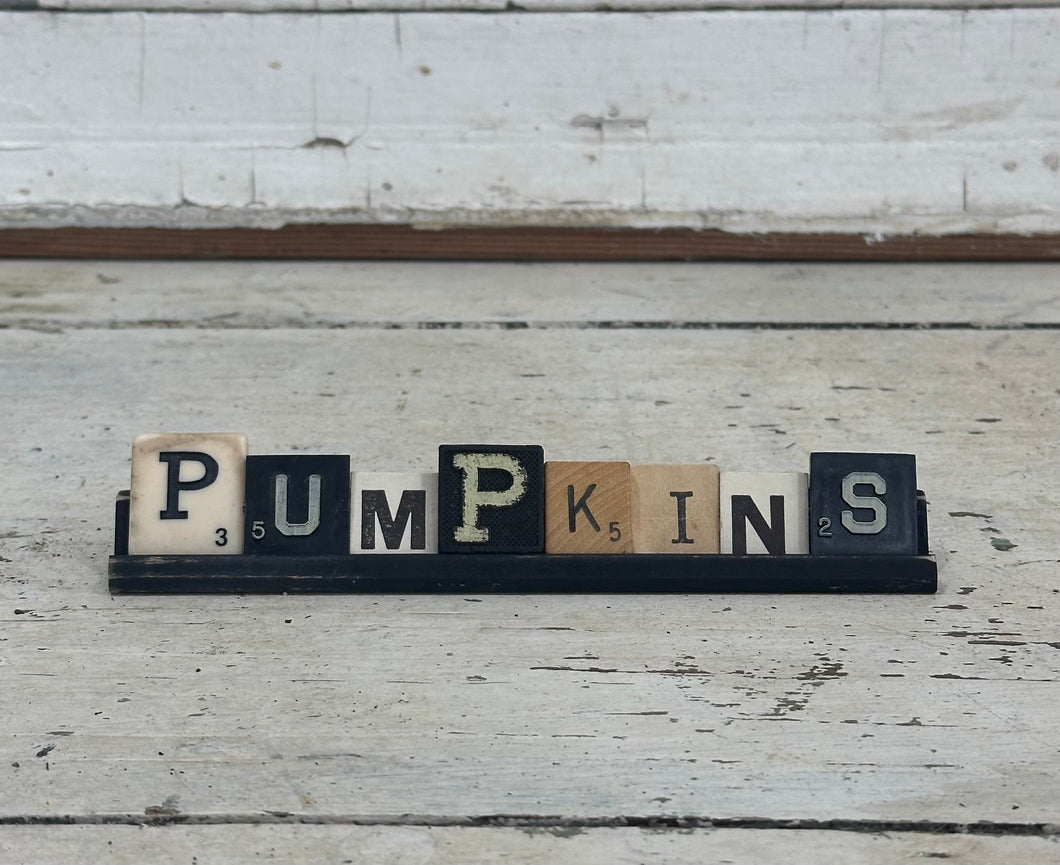 Pumpkins Scrabble Tray