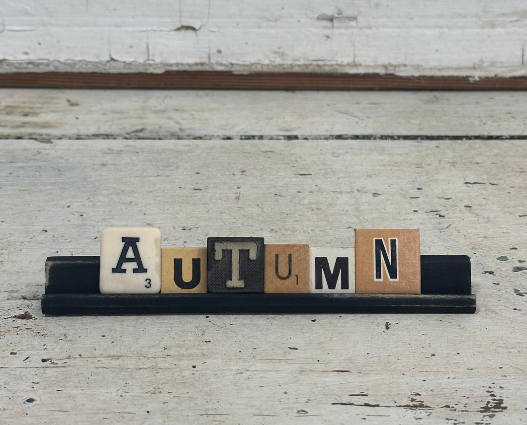 Autumn Scrabble Tray