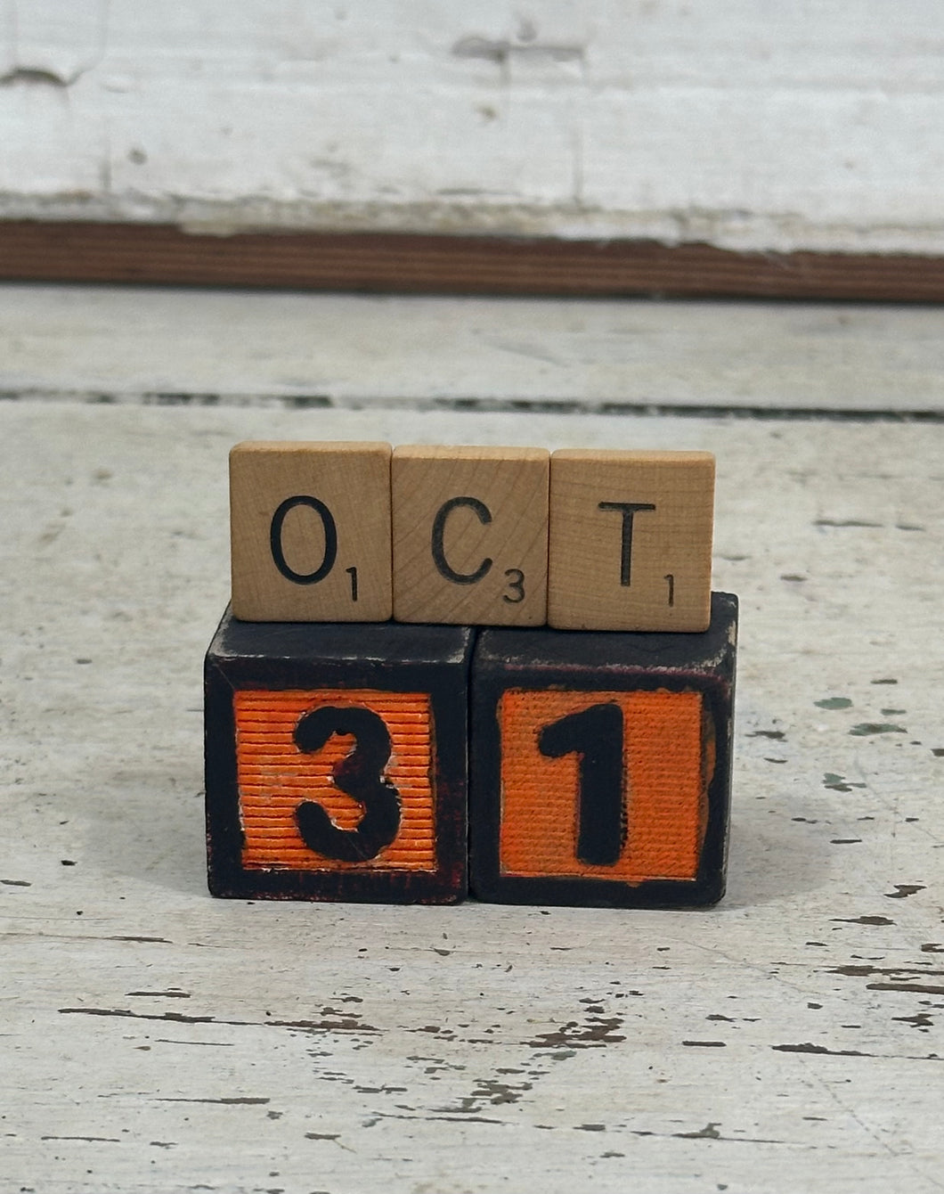 Oct 31 blocks + Scrabble Tiles 2