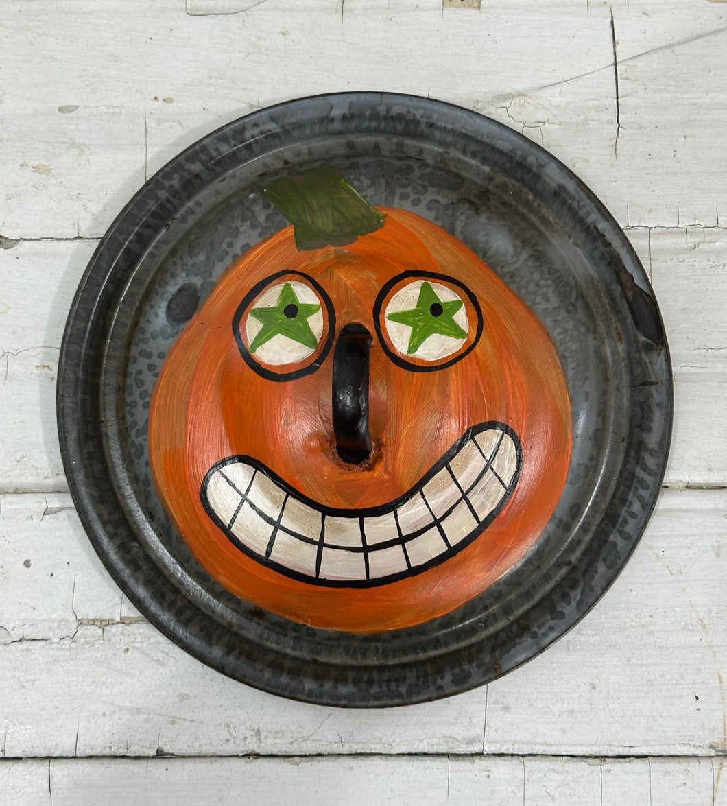 Jack O'Lid 1: Green Star Eyes on Grey