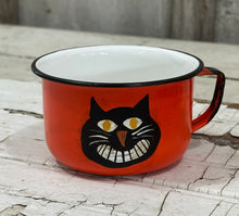 Load image into Gallery viewer, Black Cat on Orange Cup
