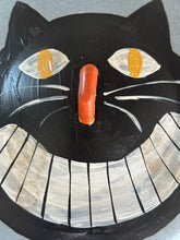 Load image into Gallery viewer, Jack O&#39;Lid 11} Black Cat on Blue-Grey Lid
