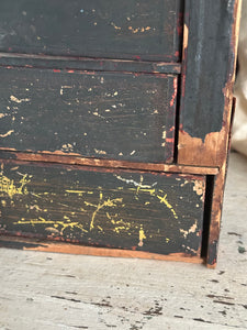 Black Primitive Mini Drawer Set {LOCAL PICK UP ONLY}