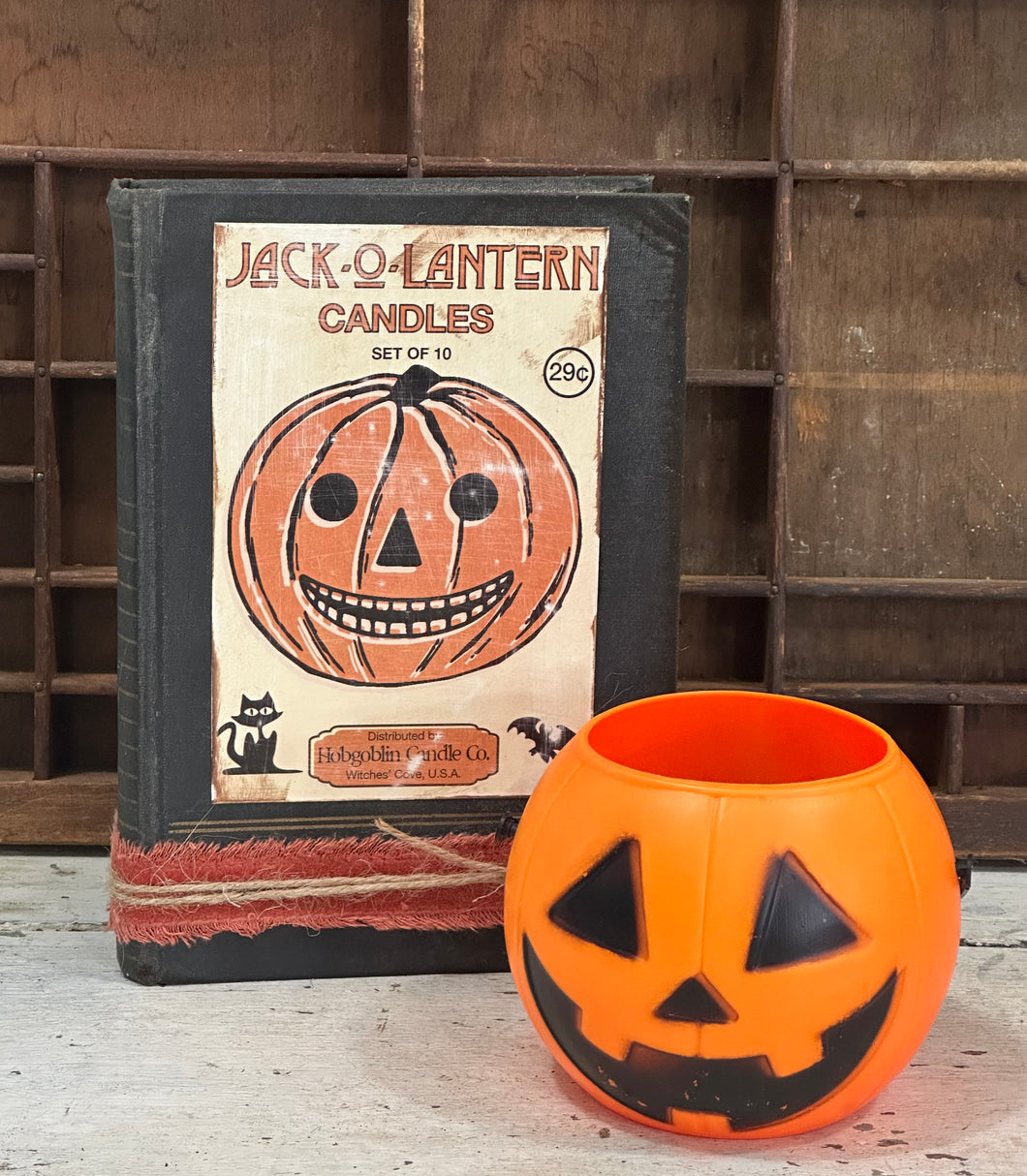Jack O' Candles Upcycled Book