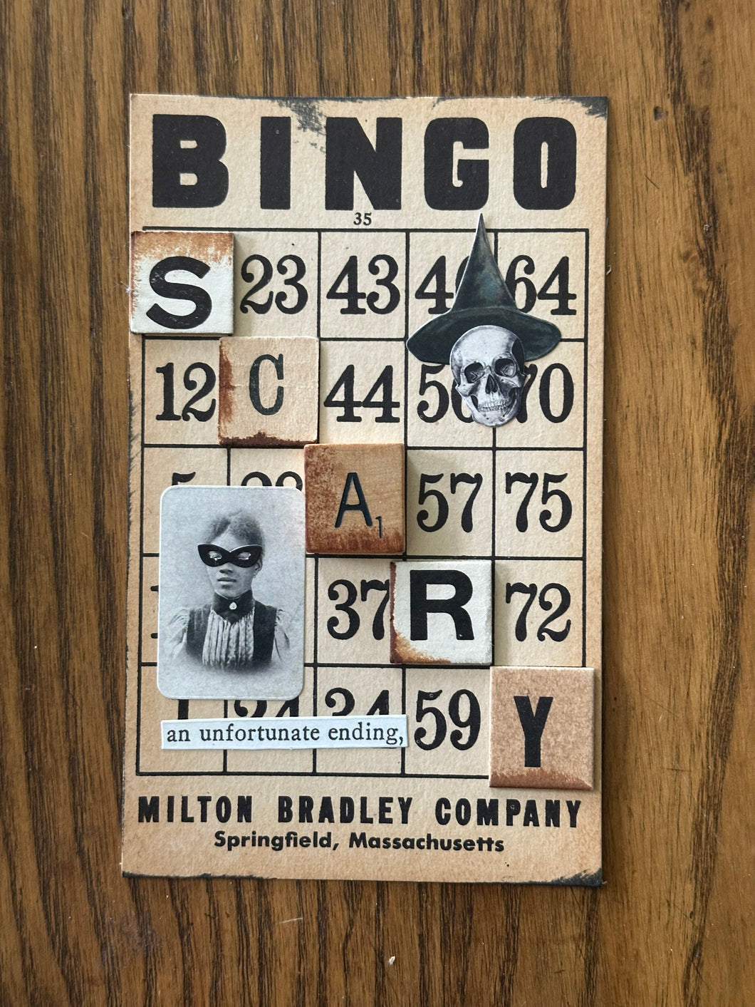 Scary BINGO card