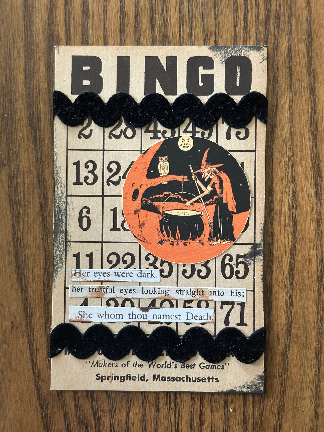 Witch + Cauldron BINGO Card