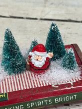 Load image into Gallery viewer, Santa + Trees on Tobacco Tin {Making Spirits Bright}
