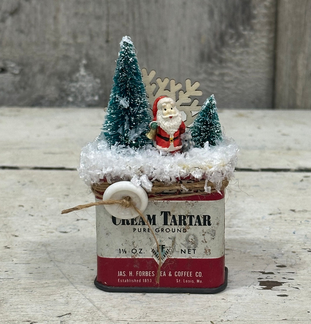Cream Tartar w/Santa + Snowflake
