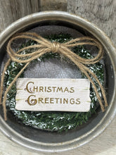Load image into Gallery viewer, Christmas Greeting Toy Pan w/Wreath

