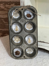 Load image into Gallery viewer, Mini Muffin Tin w/Trees, Cones + Flakes 2
