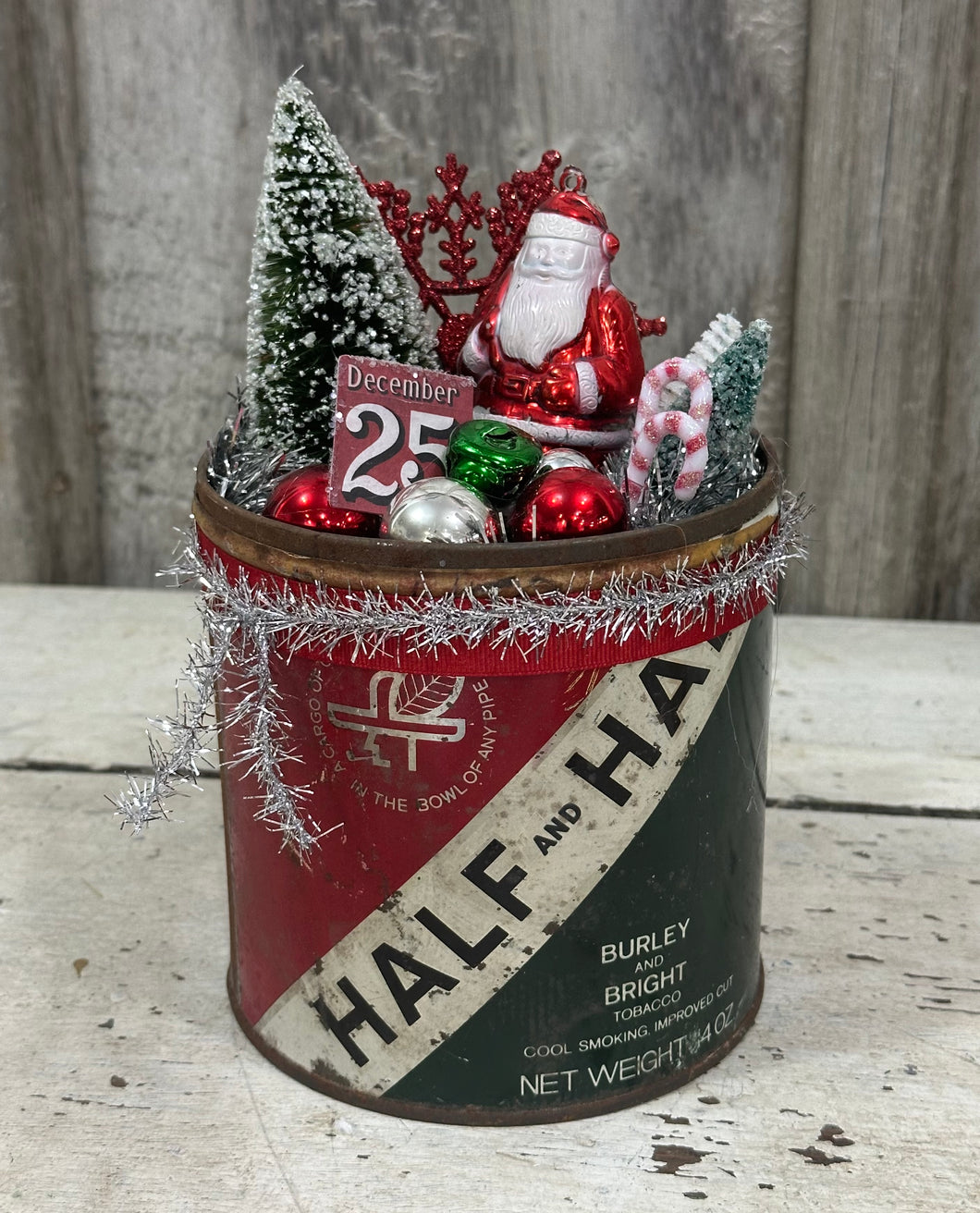 Half + Half tin/Santa + other Goodies