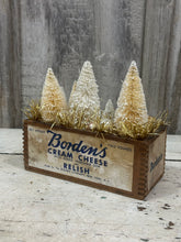 Load image into Gallery viewer, Borden&#39;s Cream Cheese Box w/White Trees + Ornaments
