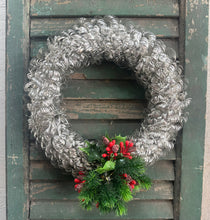 Load image into Gallery viewer, Silver Tinsel Wreath
