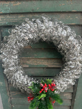 Load image into Gallery viewer, Silver Tinsel Wreath
