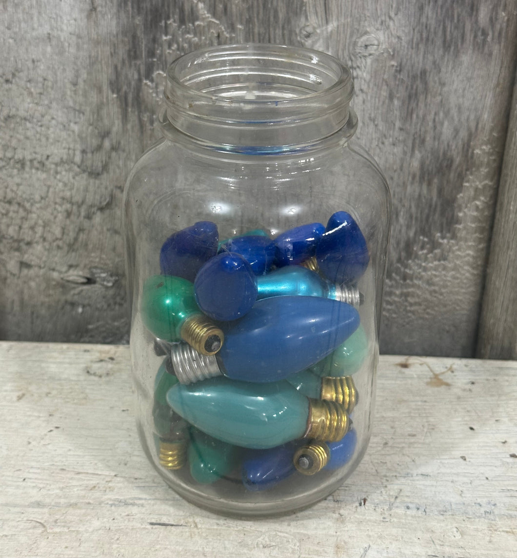 12} Blue-Green Lights in Jar