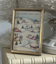 Load image into Gallery viewer, 23} As Christmas Comes Again Gold Frame
