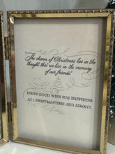 Load image into Gallery viewer, 25} Christmas Wishes in Double Gold Frame
