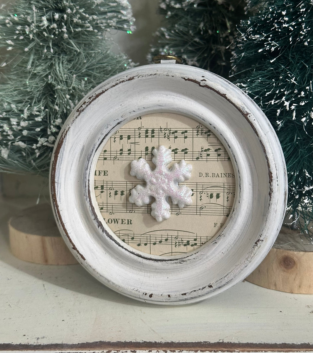 27} Flake in Round Frame