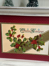 Load image into Gallery viewer, 30} Christmas Greetings {old postcard}
