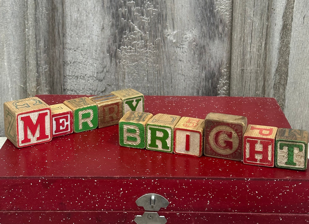 6} Merry + Bright blocks
