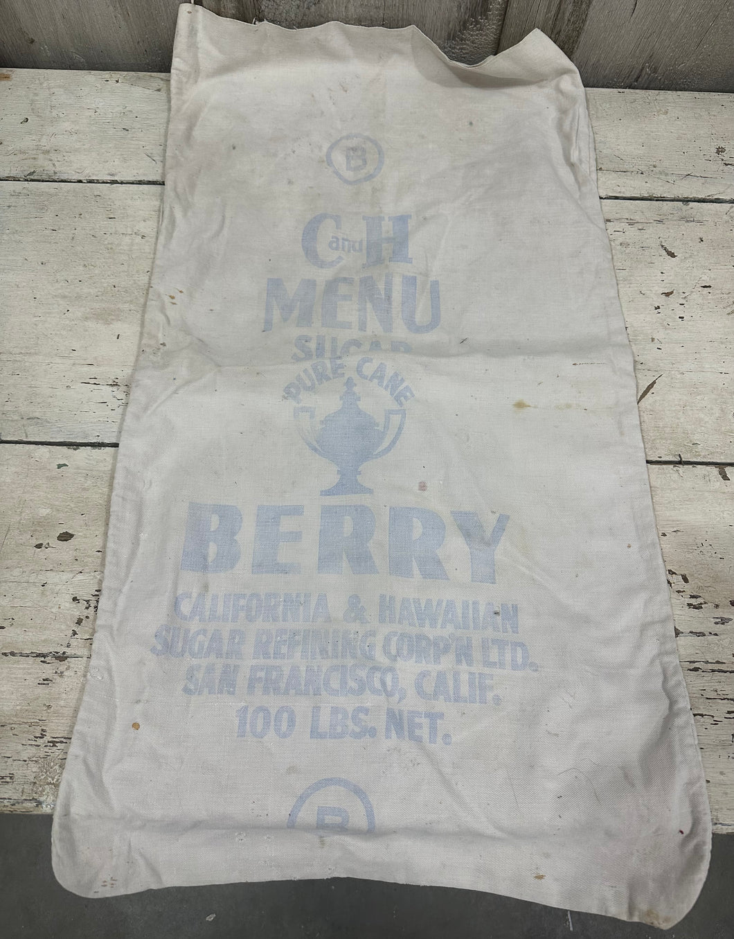 C + H Menu Sugar Sac