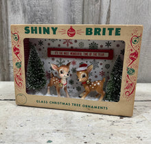Load image into Gallery viewer, Shiny Brite Box w/Deer + Trees, Most Wonderful Time of the Year
