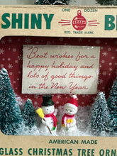 Load image into Gallery viewer, Shiny Brite Box w/Snowmen, Best Wishes
