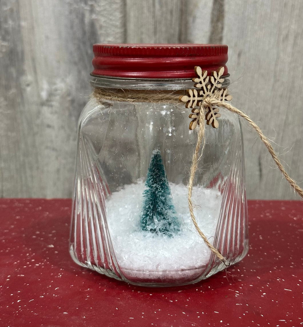 Little Jar w/Red Lid, NO lights