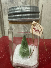 Load image into Gallery viewer, Geometric Shaped Jar w/Green Tree, NO lights
