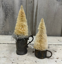 Load image into Gallery viewer, Two White Trees in Vintage Cups
