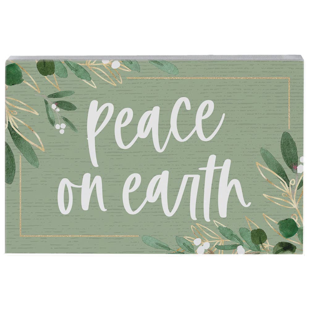 Peace Earth Green - Small Talk Rectangle
