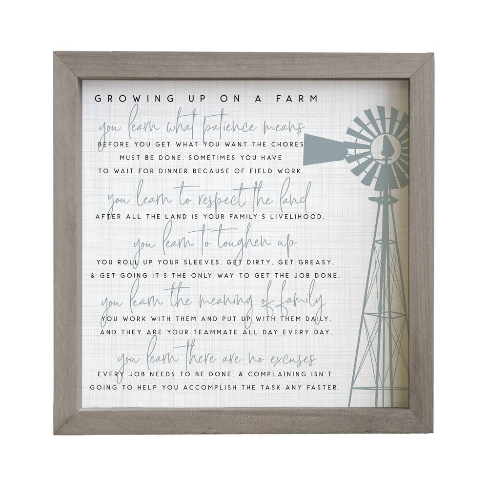 Growing Up on a Farm Large Print {LOCAL PICK UP ONLY}