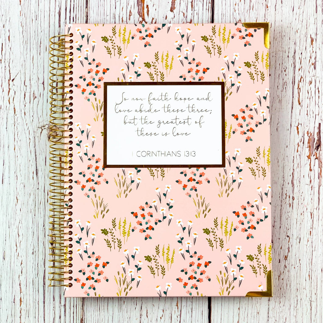 Guided Bible Study Journal - Pink Florals