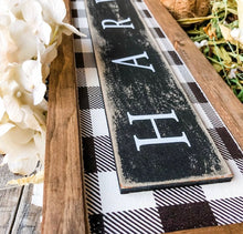 Load image into Gallery viewer, Harvest Plaid Background Sign
