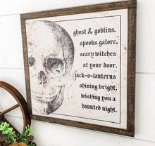 Load image into Gallery viewer, Halloween Skull Sign
