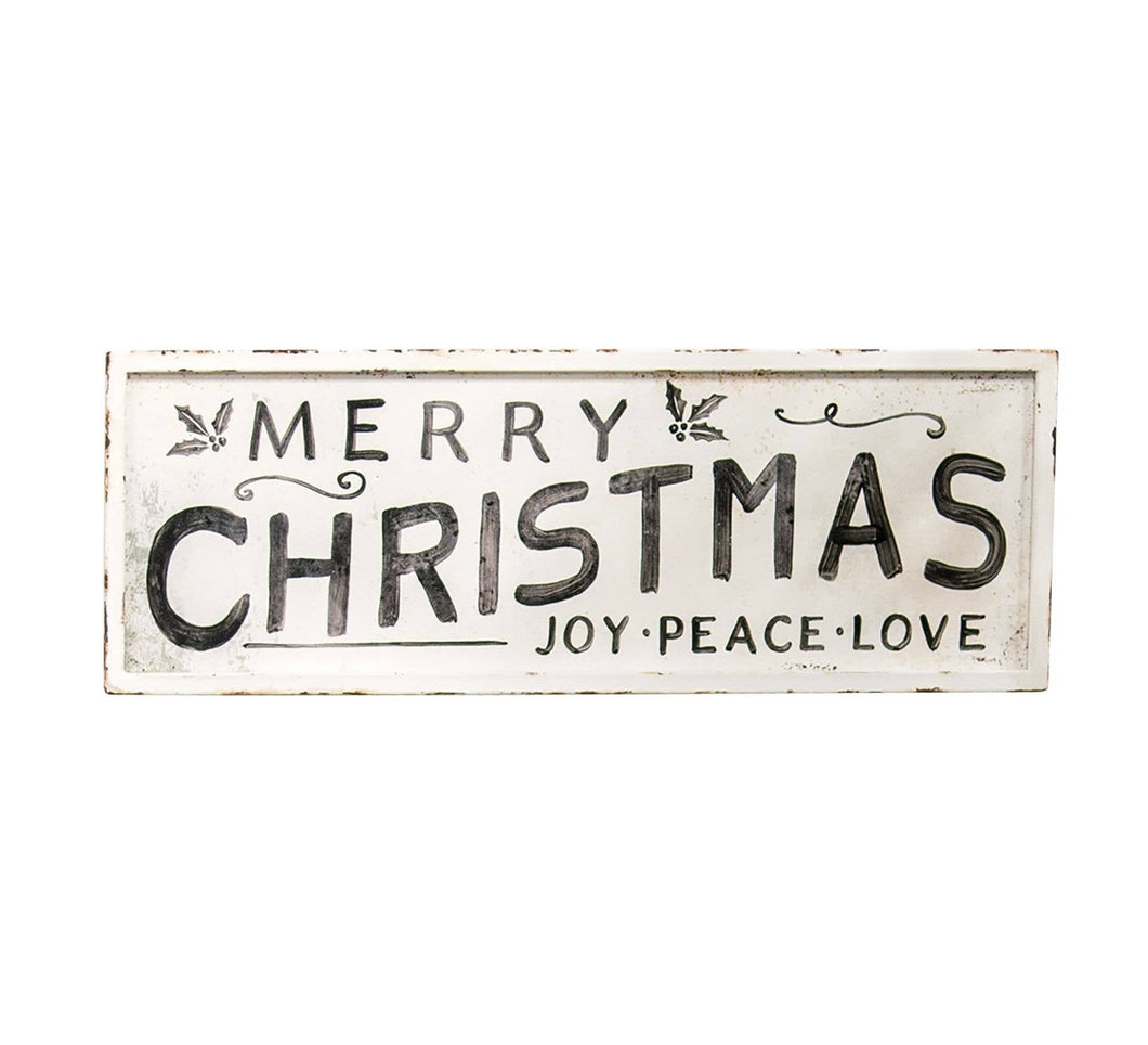Merry Christmas Joy Peace Love sign