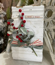 Load image into Gallery viewer, Merry &amp; Bright Vintage Trim Piece
