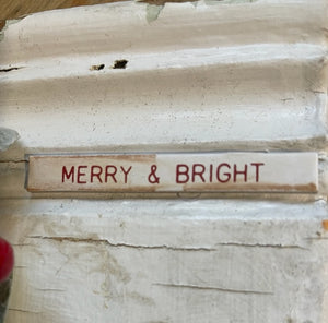 Merry & Bright Vintage Trim Piece