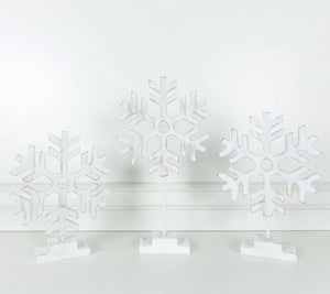 Wooden Snowflake Set