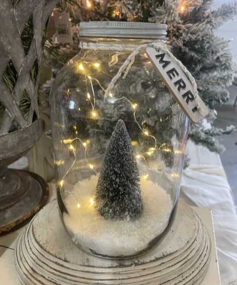 Merry jar (with tree)