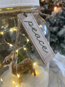 Deer jar w/Peace tag