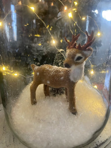 Oh Deer Jar w/red twine trim