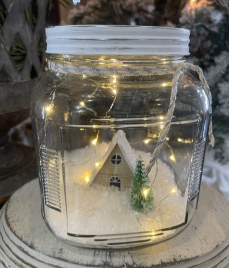 A-frame House jar