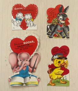 Vintage Valentines: Baby Animals
